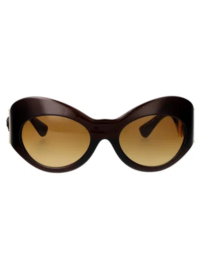 Versace Geometrical Sunglasses 0 Ve4462 54462 L In 54462l Transparent Brown