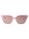 Versace 56mm Butterfly Sunglasses In Neutral