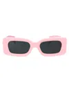 Versace Medusa Rectangle Plastic Sunglasses In 548587 Pink