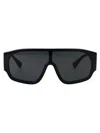 Versace Black Nylon Sunglasses In Black