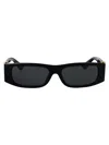 Versace Black Acetate Sunglasses In Black