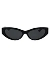 Versace Black Acetate Sunglasses In Black