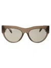 Versace Opal Brown Acetate Sunglasses In Brown
