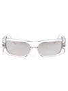 Versace Logo-plaque Sunglasses In Crystal