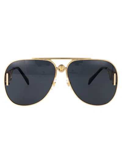 Versace Sunglasses In Gold