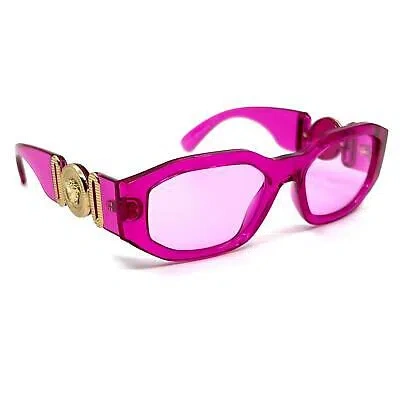 Pre-owned Versace Sunglasses Mod.4361 5334/5, Authentic In Pink