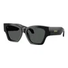 Versace Sunglasses Square Full Rim, Black Frame And Dark Grey Lens Ve4492ugb1/87 In Black