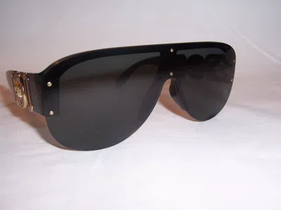 Pre-owned Versace Sunglasses Ve 4391 Gb1/87 Black/grey 48mm Authentic 4391 In Gray