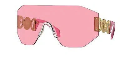 Pre-owned Versace Sunglasses Ve2258 100284 45mm Pink / Pink Lens