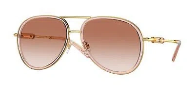Pre-owned Versace Sunglasses Ve2260 100213 60mm Brown Transparent / Pink Gradient Lens
