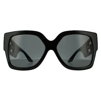 Pre-owned Versace Sunglasses Ve4402 Gb1/87 Black Dark Gray