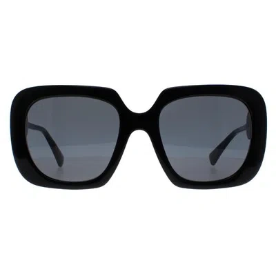 Pre-owned Versace Sunglasses Ve4434 Gb1/87 Black Dark Gray