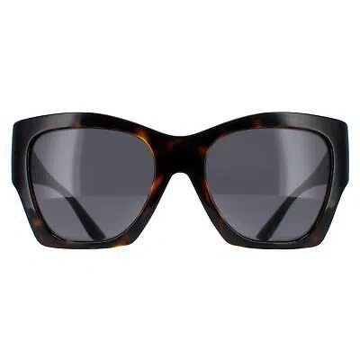 Pre-owned Versace Sunglasses Ve4452 108/87 Dark Havana Dark Gray