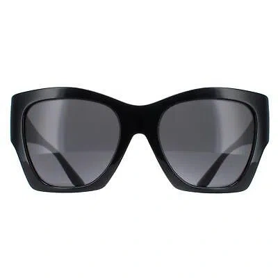 Pre-owned Versace Sunglasses Ve4452 Gb1/87 Black Dark Gray