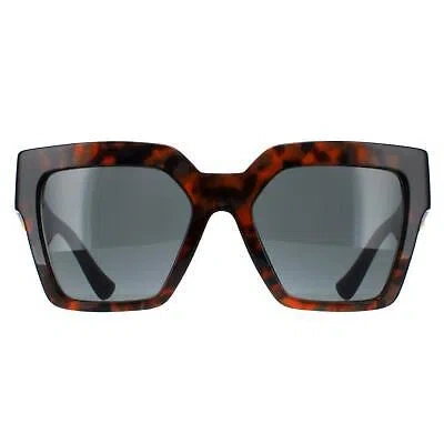 Pre-owned Versace Sunglasses Ve4458 542987 Dark Havana Dark Gray