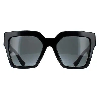 Pre-owned Versace Sunglasses Ve4458 Gb1/87 Black Dark Gray