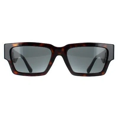 Pre-owned Versace Sunglasses Ve4459 108/87 Dark Havana Dark Gray