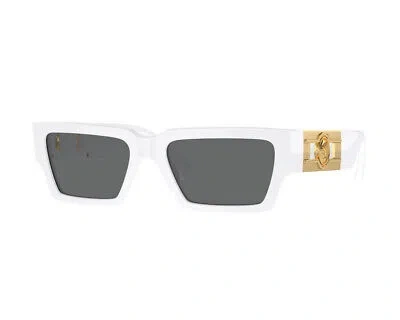 Pre-owned Versace Sunglasses Ve4459 314/87 White Grey Men Women In Gray
