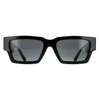 Pre-owned Versace Sunglasses Ve4459 Gb1/87 Black Dark Gray