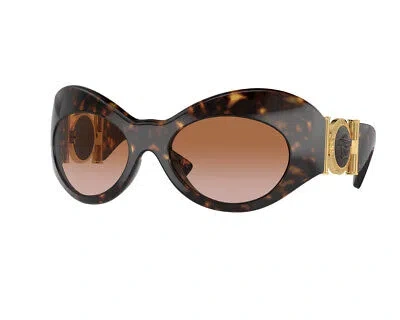 Pre-owned Versace Sunglasses Ve4462 108/13 Havana Brown Woman
