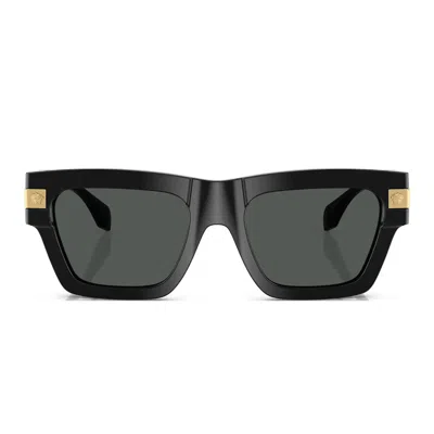 Versace Sunglasses Ve4464 Gb1/87 Black/dark Gray Unisex