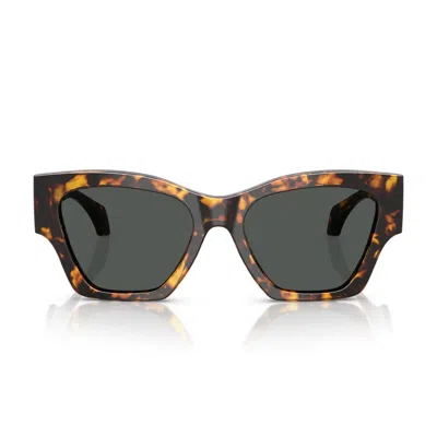 Versace Sunglasses Ve4492 U 551487 Havana/dark Gray Women In Gold