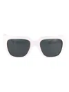 Versace Medusa-plaque Oversize Sunglasses In White