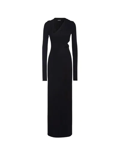 VERSACE SUSTAINABLE VISCOSE DRESS WITH CUT-OUT DETAILS