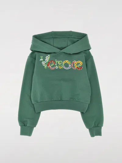 VERSACE SWEATER VERSACE KIDS COLOR GREEN,G60516012