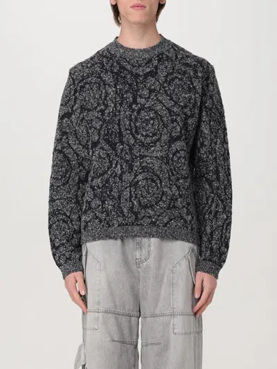 VERSACE SWEATER VERSACE MEN COLOR BLACK,411977002