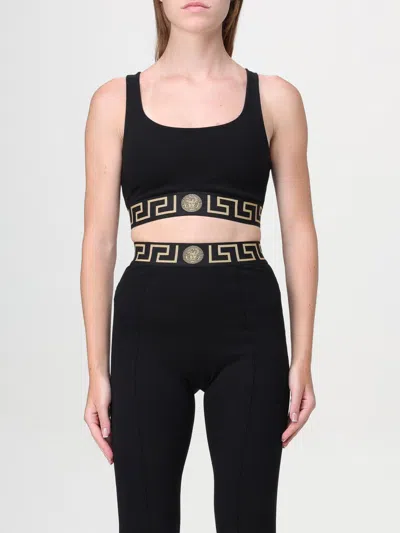 VERSACE TOP VERSACE WOMAN COLOR BLACK,F84473002