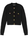 Versace Knit Sweater College Tweed In Black