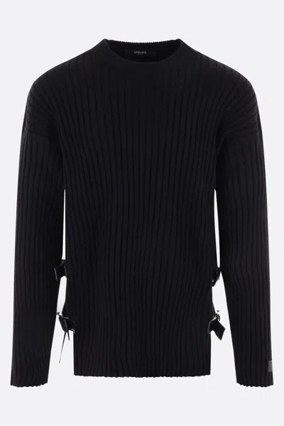 Versace Sweaters In Black