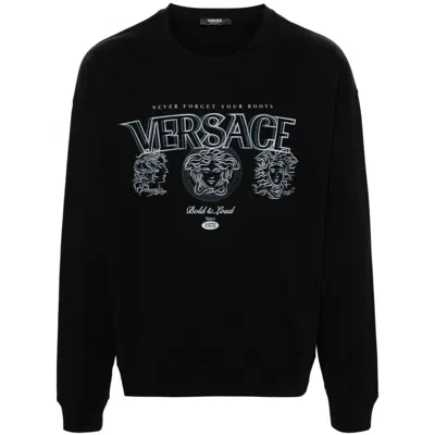 Versace Sweaters In Black