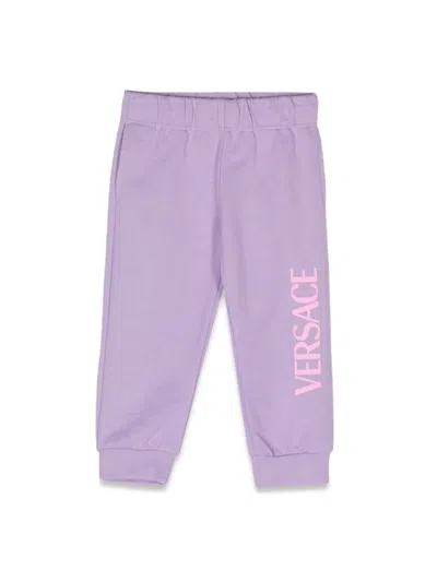 Versace Kids'  Sweatpant Logo In Purple