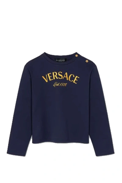 Versace Kids' Sweatshirt In Blue