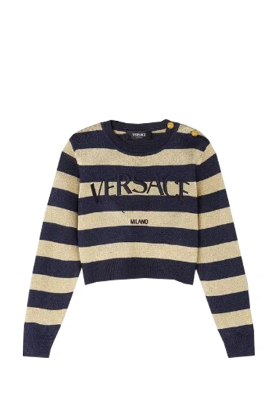 Versace Kids' Sweatshirt In Blue