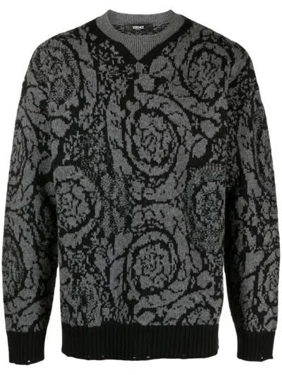 Versace Sweatshirt Clothing In Black