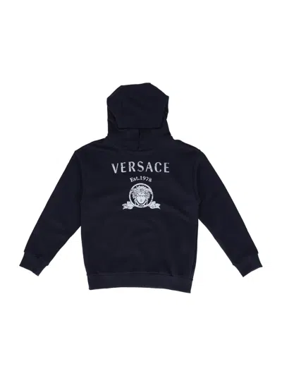 Versace Sweatshirt Felpa +  St.  Varsity In Blue