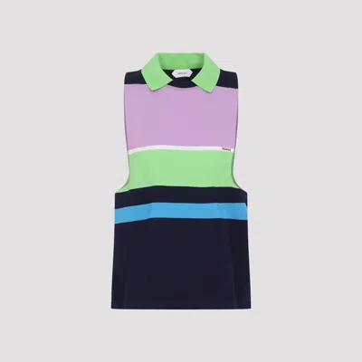 Versace Sweatshirt Heavy Striped Cotton In Multi