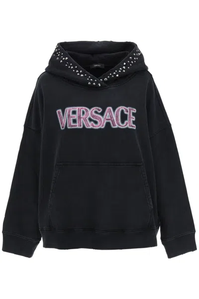 VERSACE SWEATSHIRT WITH STUDS