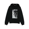 Versace Statue-print Cotton Hoodie In Black