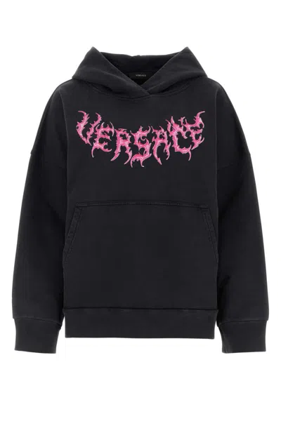 Versace Sweatshirts In Black