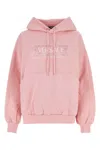 Versace Woman Sweatshirt Pink Size 8 Cotton In Pink