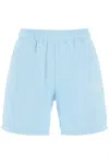Versace 1978 Re-edition Brushed Jersey Shorts In Blue
