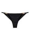 Versace Halter Bikini Briefs High Cut Hardware In Multi