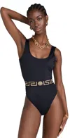 Versace Swim One Piece Black In Black