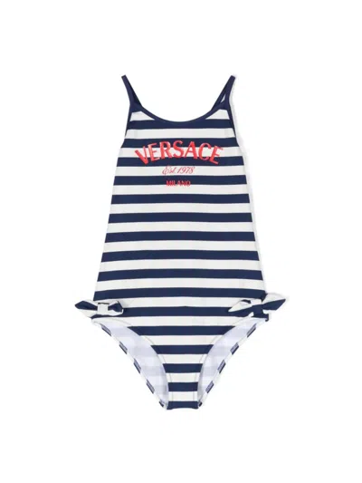 Versace Kids' Swim One-piece In White