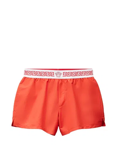 Versace Swim Shorts In Red