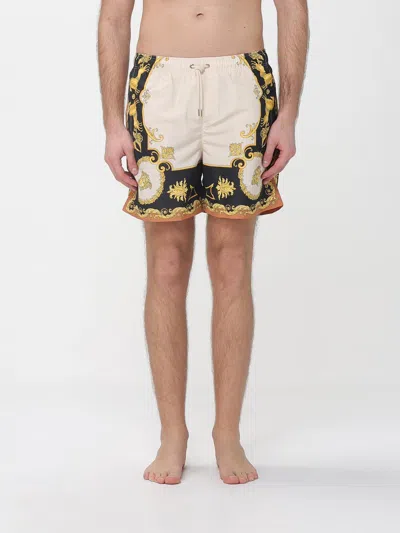 Versace Baroque-print Swim Shorts In White